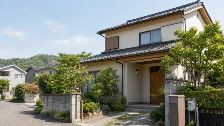 空き家の年間維持費を確認する日本の戸建て住宅